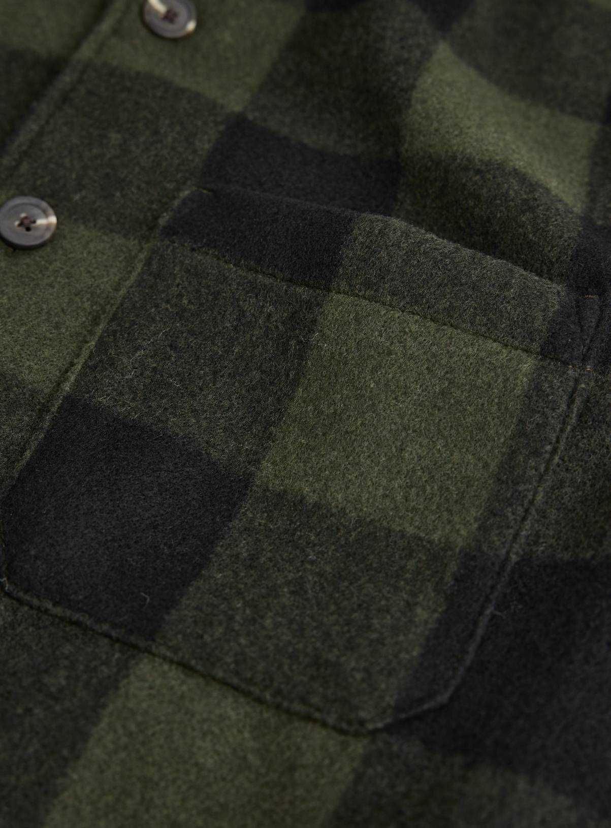 Khaki Buffalo Check Shacket XL - Image 4