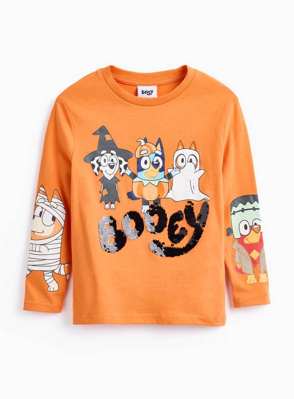 Bluey Halloween Orange Long Sleeve T-Shirt 2-3 years