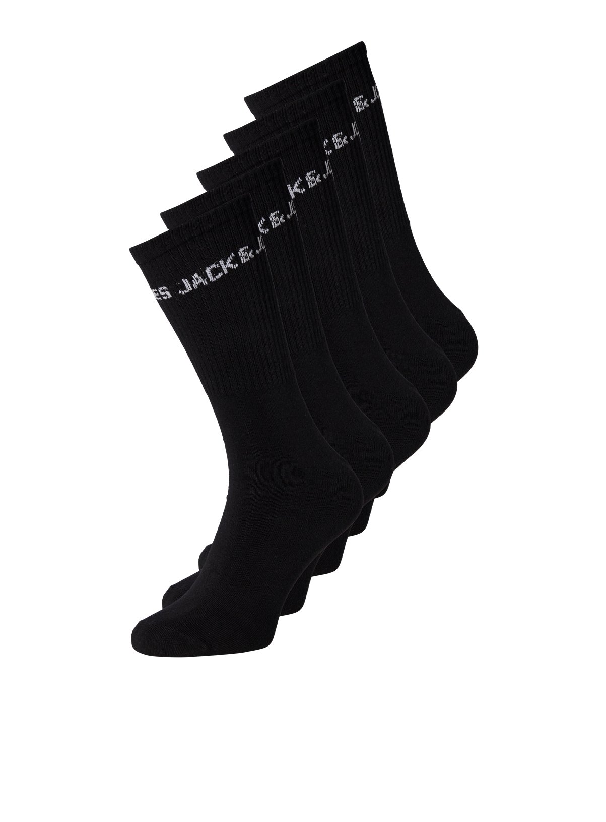 Black JACK & JONES JUNIOR 5 Pack Tennis Socks Black - Jack and Jones Junior by Sainsbury's