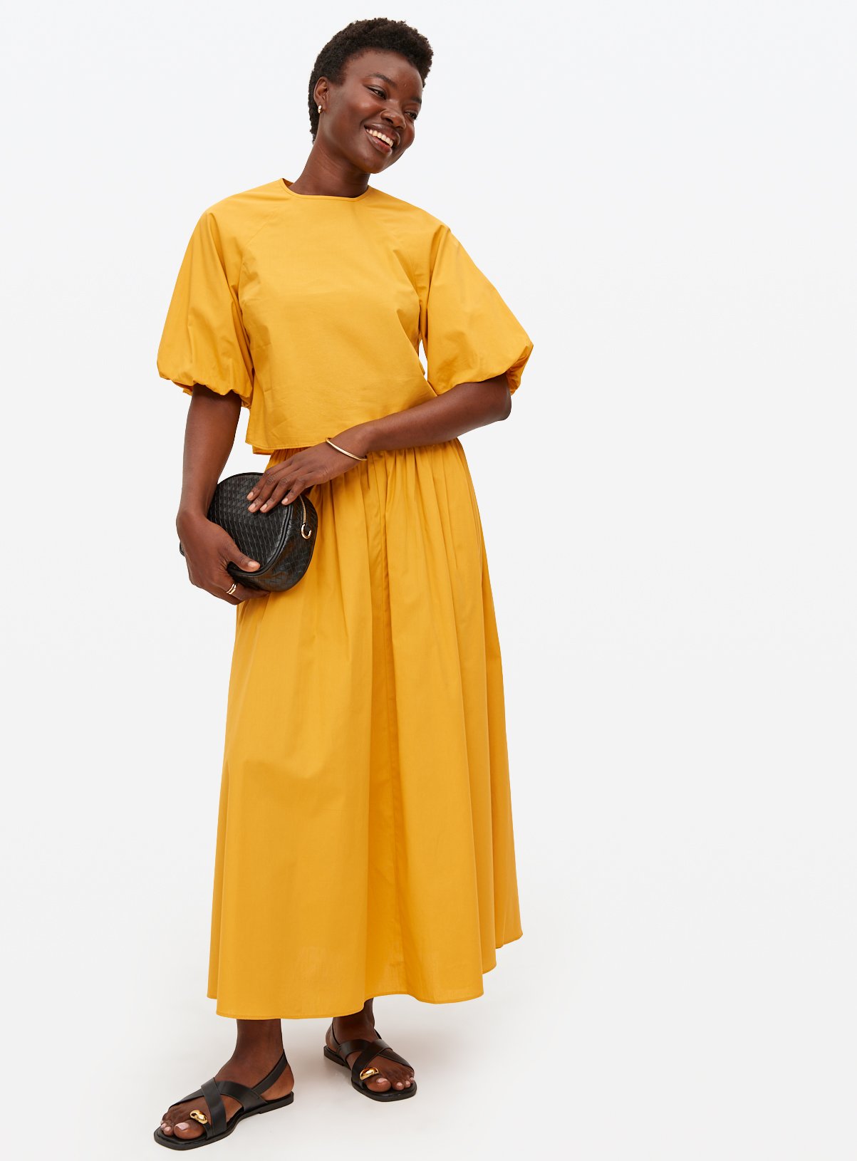 Yellow Puff Sleeve Co-ord Top 20 - Image 2 thumbnail