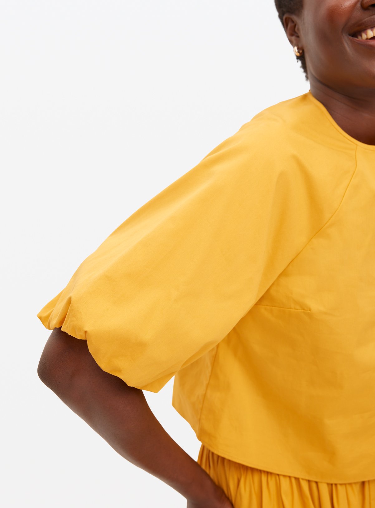 Yellow Puff Sleeve Co-ord Top 20 - Image 3 thumbnail