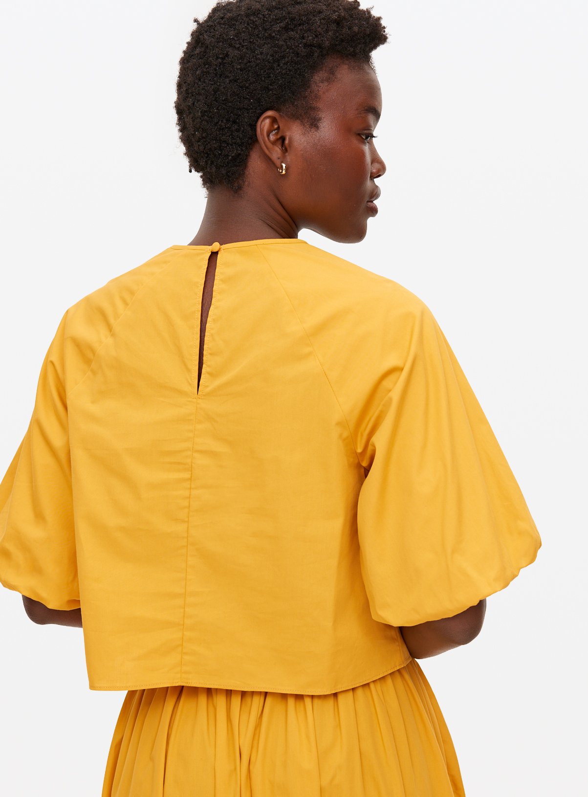 Yellow Puff Sleeve Co-ord Top 20 - Image 4 thumbnail
