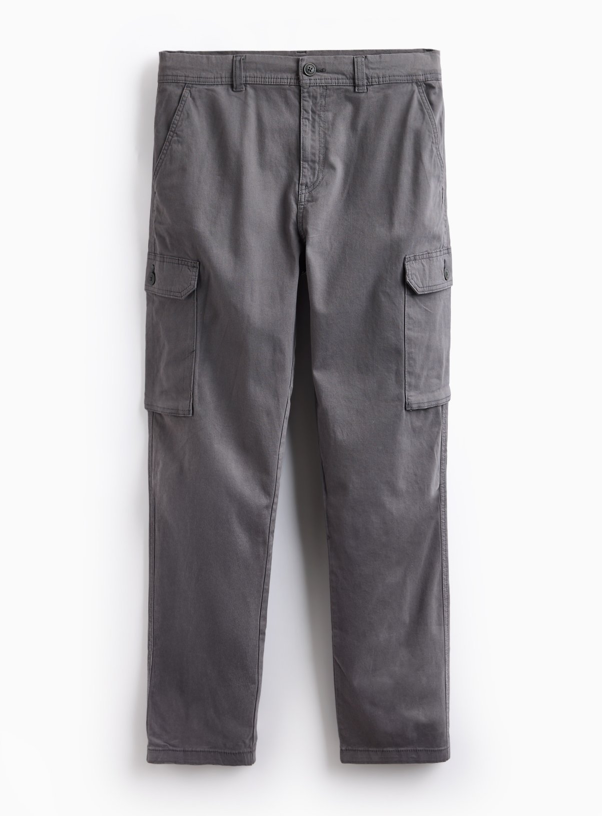Grey Straight Leg Cargo Trousers 44R - Image 3 thumbnail