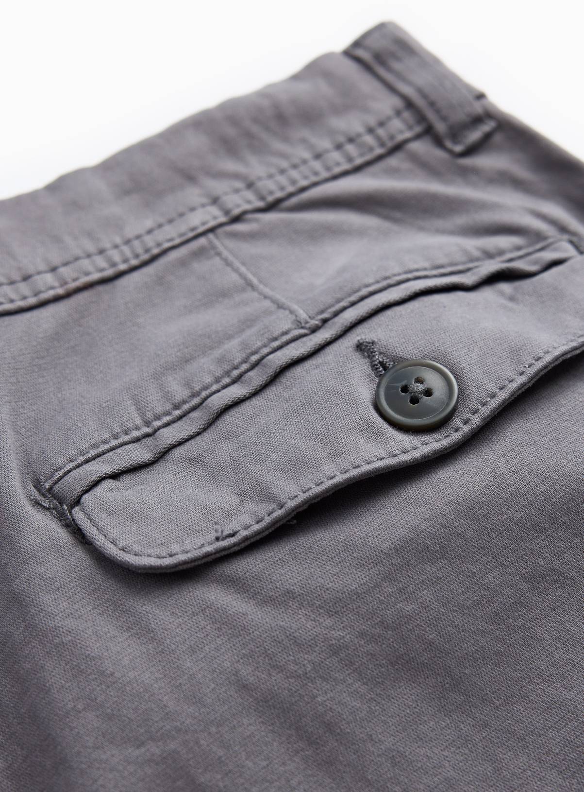 Grey Straight Leg Cargo Trousers 44R - Image 4