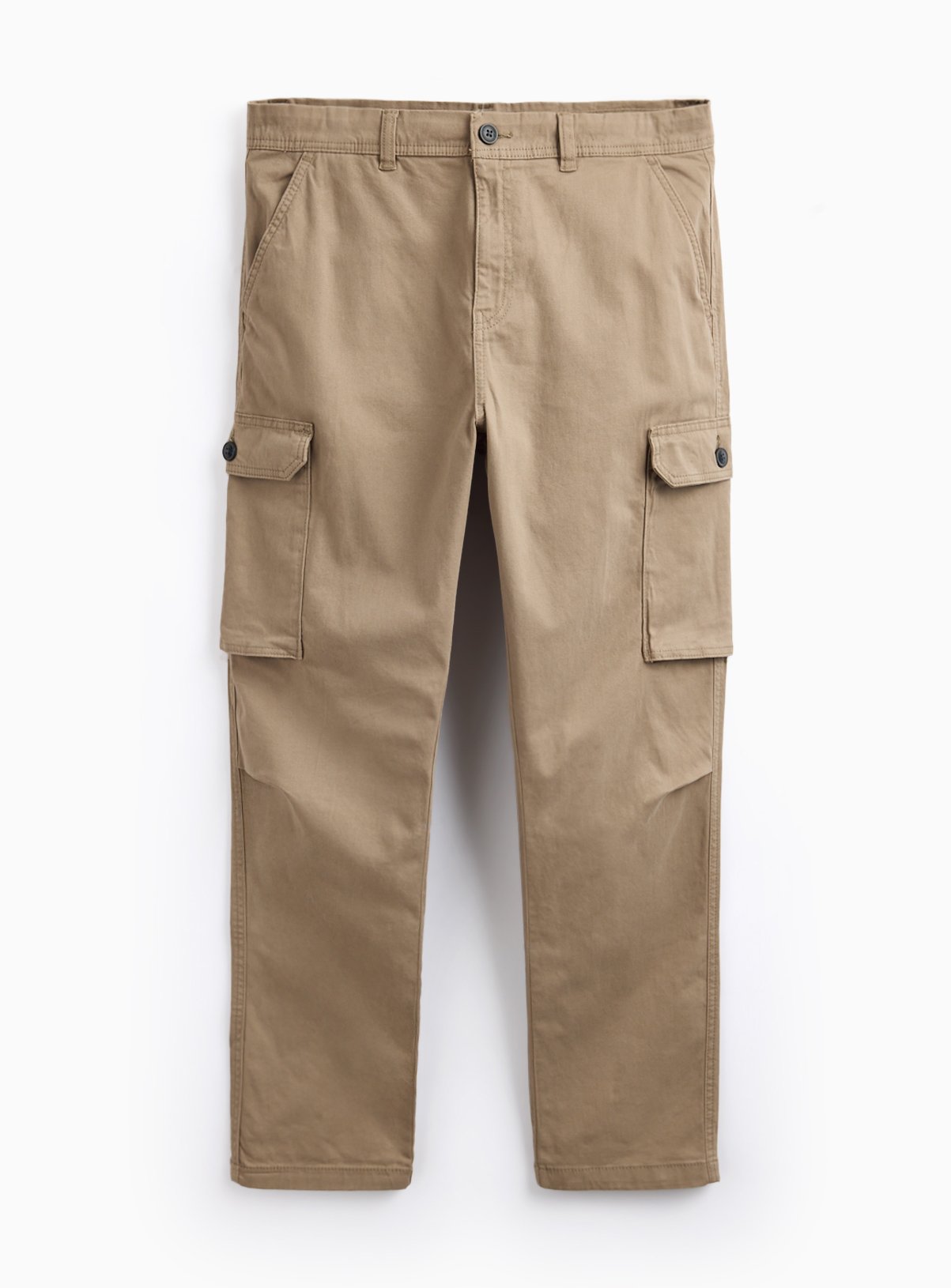 Stone Straight Leg Cargo Trousers 42S - Image 3 thumbnail