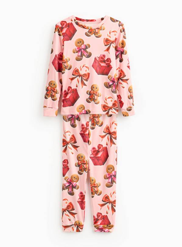 Matching Family Kid's Gingerbread AI Print Slinky Pyjamas 1-2 years