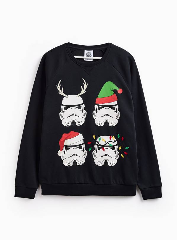 Stormtrooper Graphic Print Black Sweatshirt M