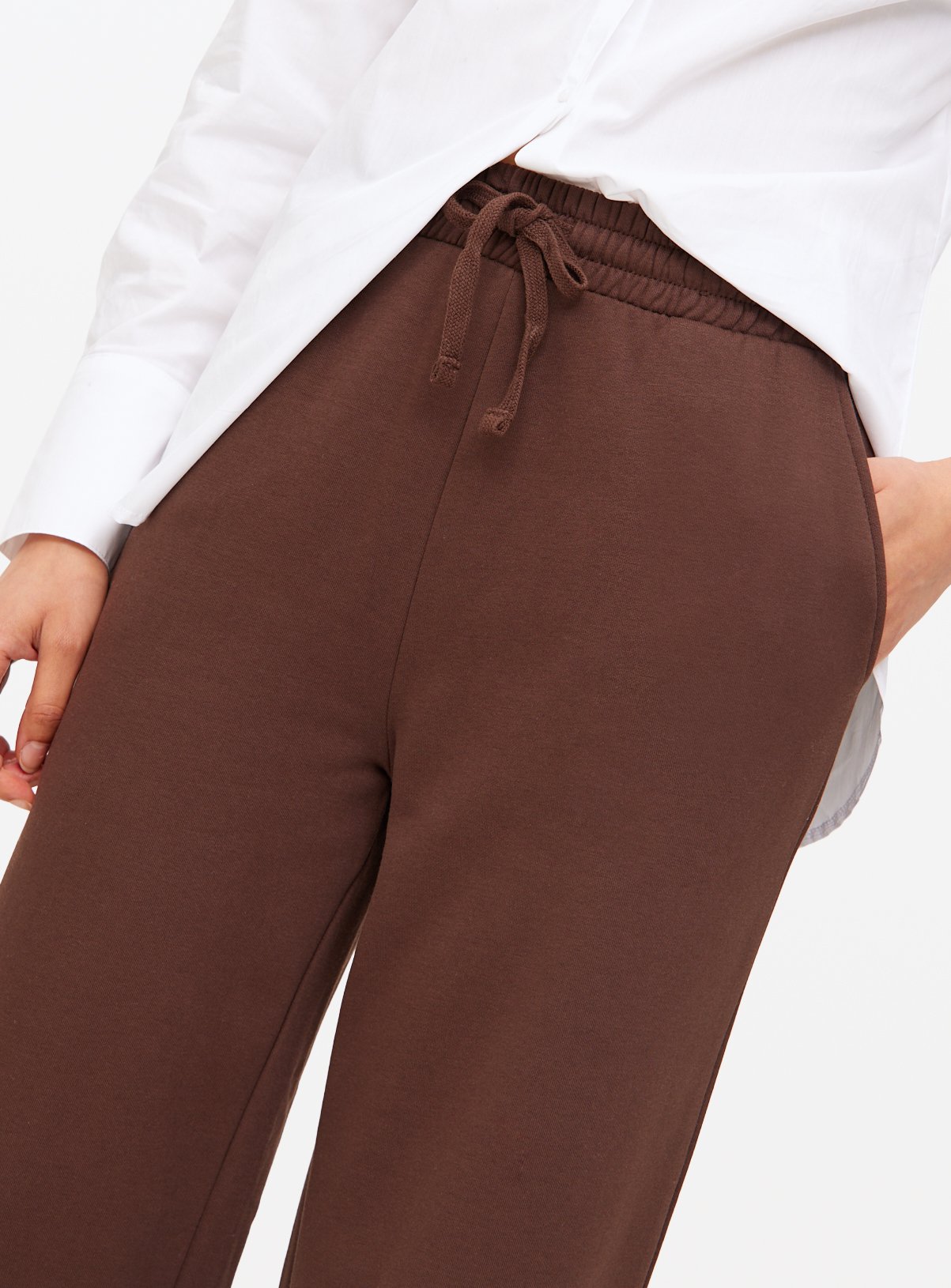 Brown Core Wide Leg Joggers  S - Image 2 thumbnail