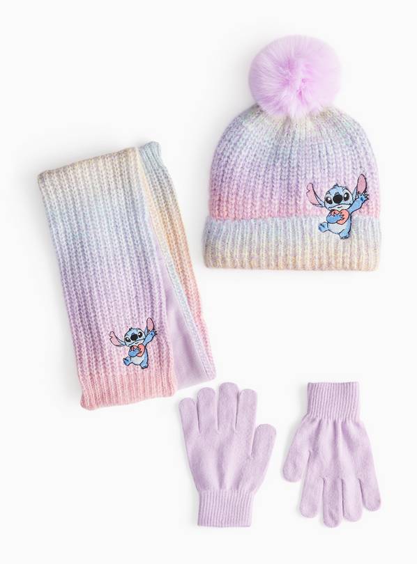 Disney Stitch Pink Ombre Knitted 3-Piece Set 10-13 years