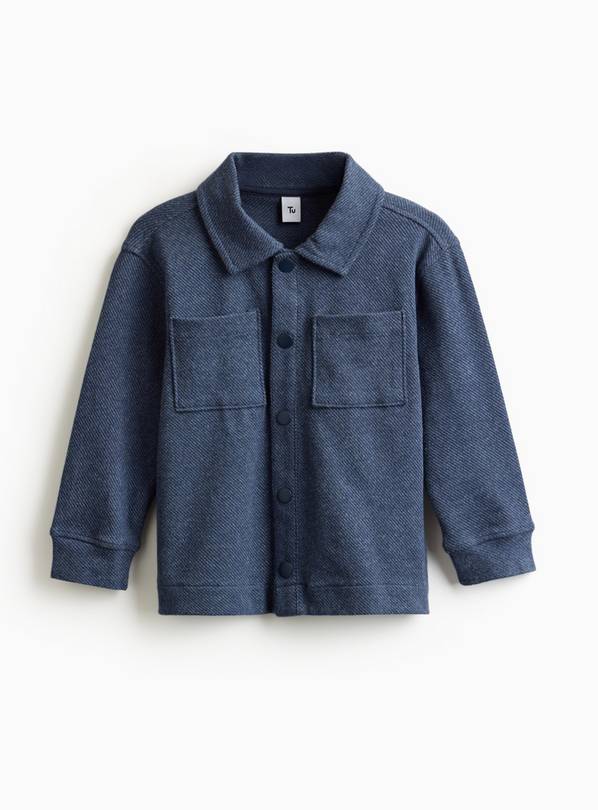 Navy Jersey Long Sleeve Shirt 4-5 years
