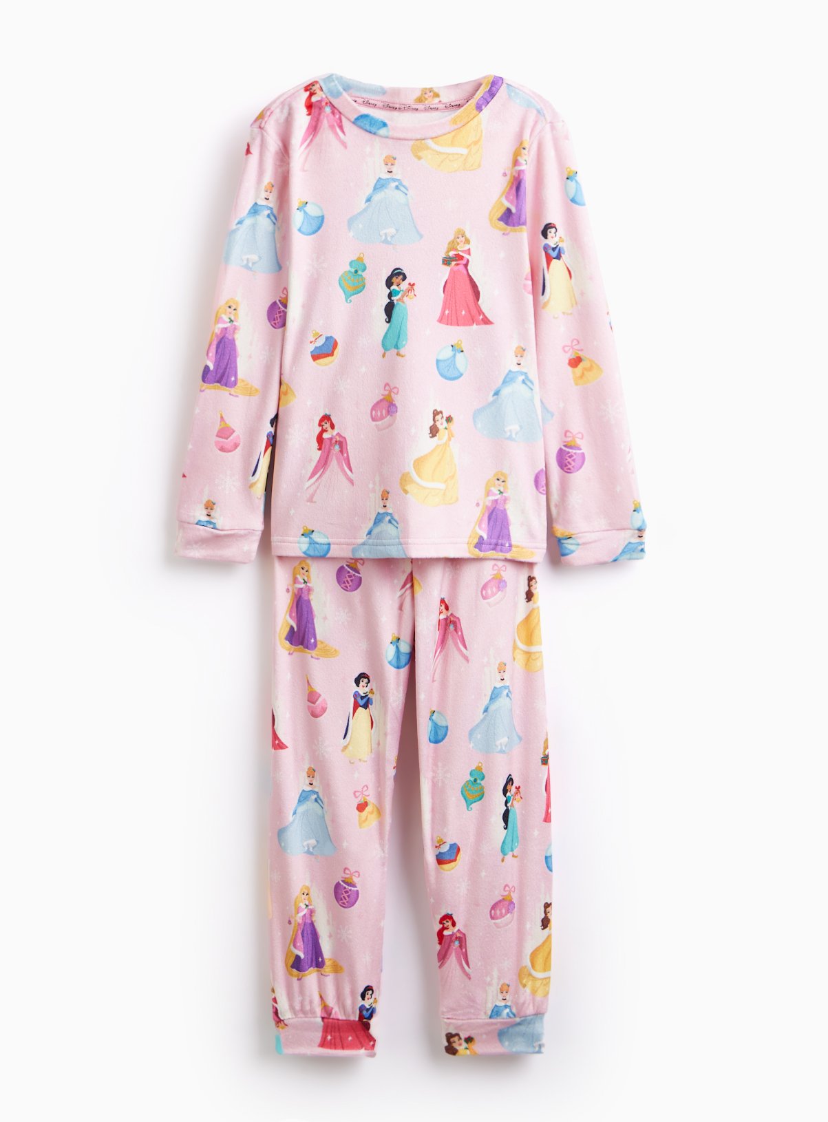 Pink Pink Disney Princess Slinky Pyjama Set - Disney Princesses by Sainsbury's