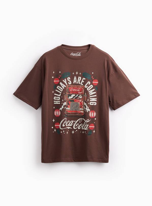 Coca Cola Christmas Slogan Graphic T-Shirt S