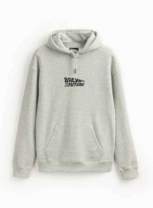 Back To The Future Grey Graphic Overhead Hoodie XL