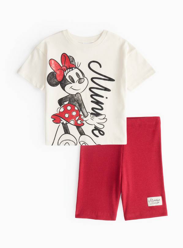 Minnie Mouse Graphic T-Shirt & Cycling Shorts 1-2 years