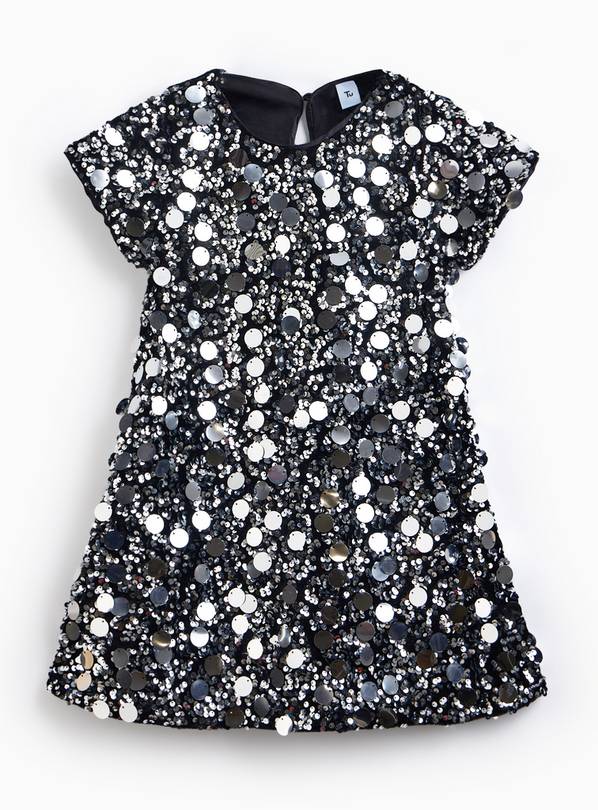 Silver Sequin Embellished Dress 5 years