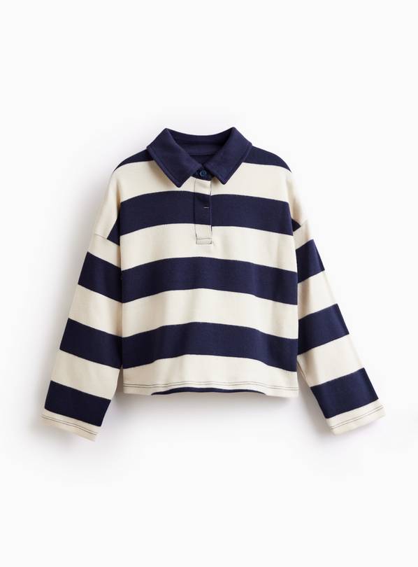 Navy Striped Rugby Top 5 years