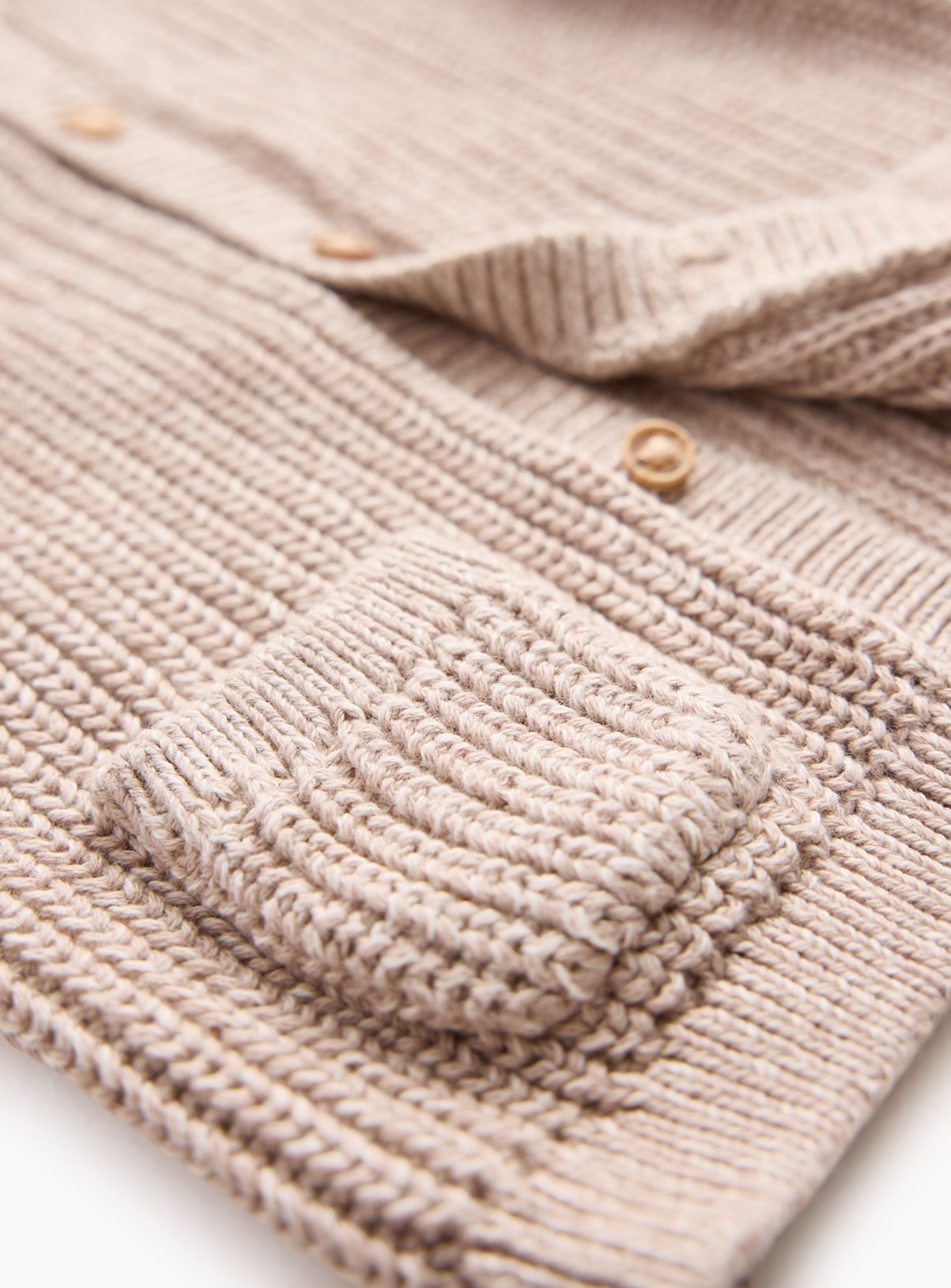 Oatmeal Knitted Cuddle Me Slogan Cardigan 6-9 months - Image 3 thumbnail