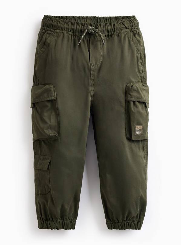 Khaki Cuffed Cargo Trousers 2-3 years