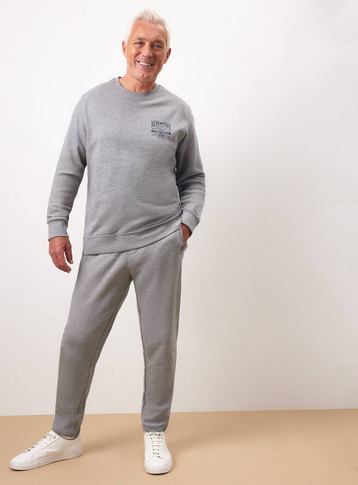UNION WORKS Grey Co-ord Joggers XL - Image 1