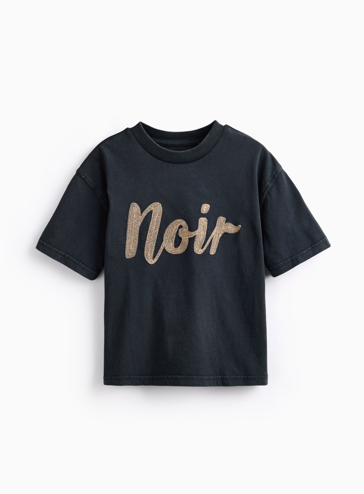 Charcoal Charcoal Noir Washed Tee - Tu by Sainsbury's