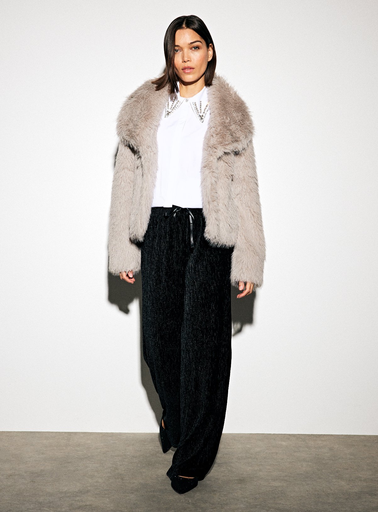 Black Velvet Textured Flares 18 - Image 2 thumbnail