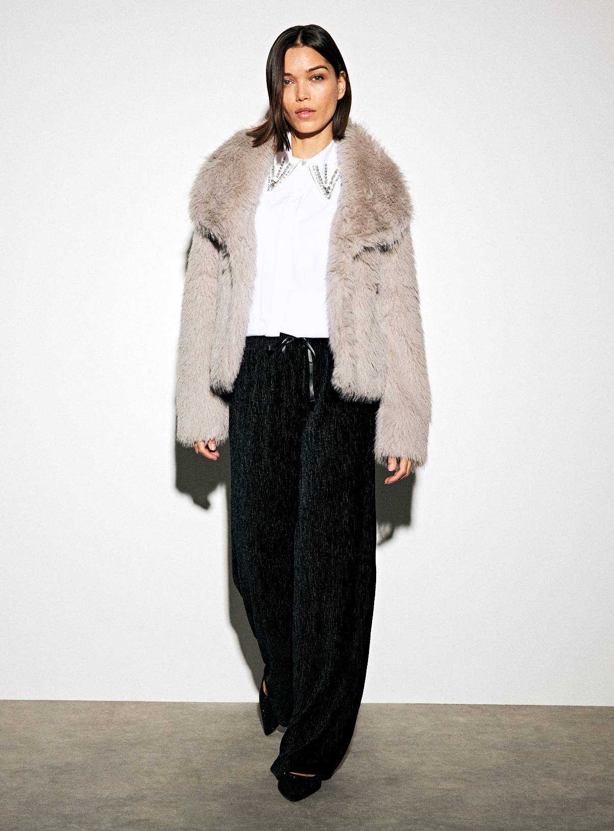 Black Velvet Textured Flares 18 - Image 2