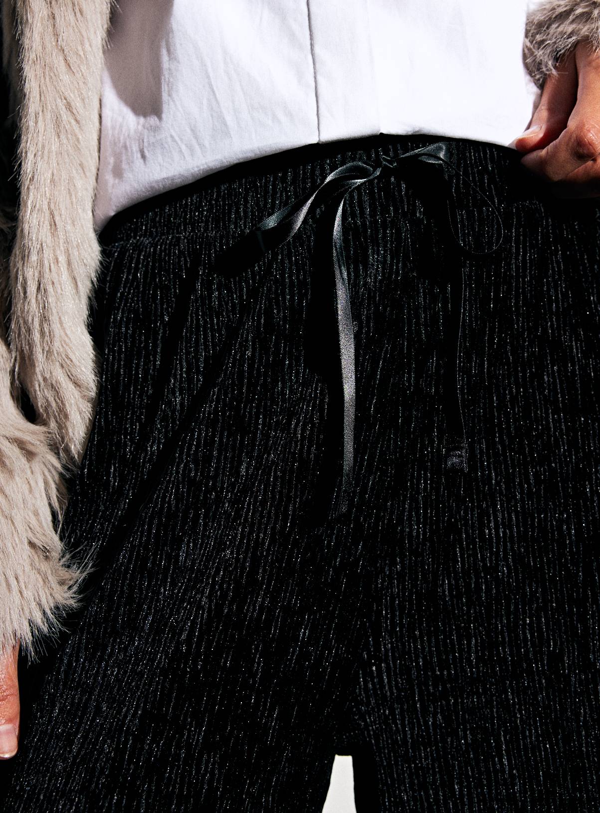 Black Velvet Textured Flares 18 - Image 3