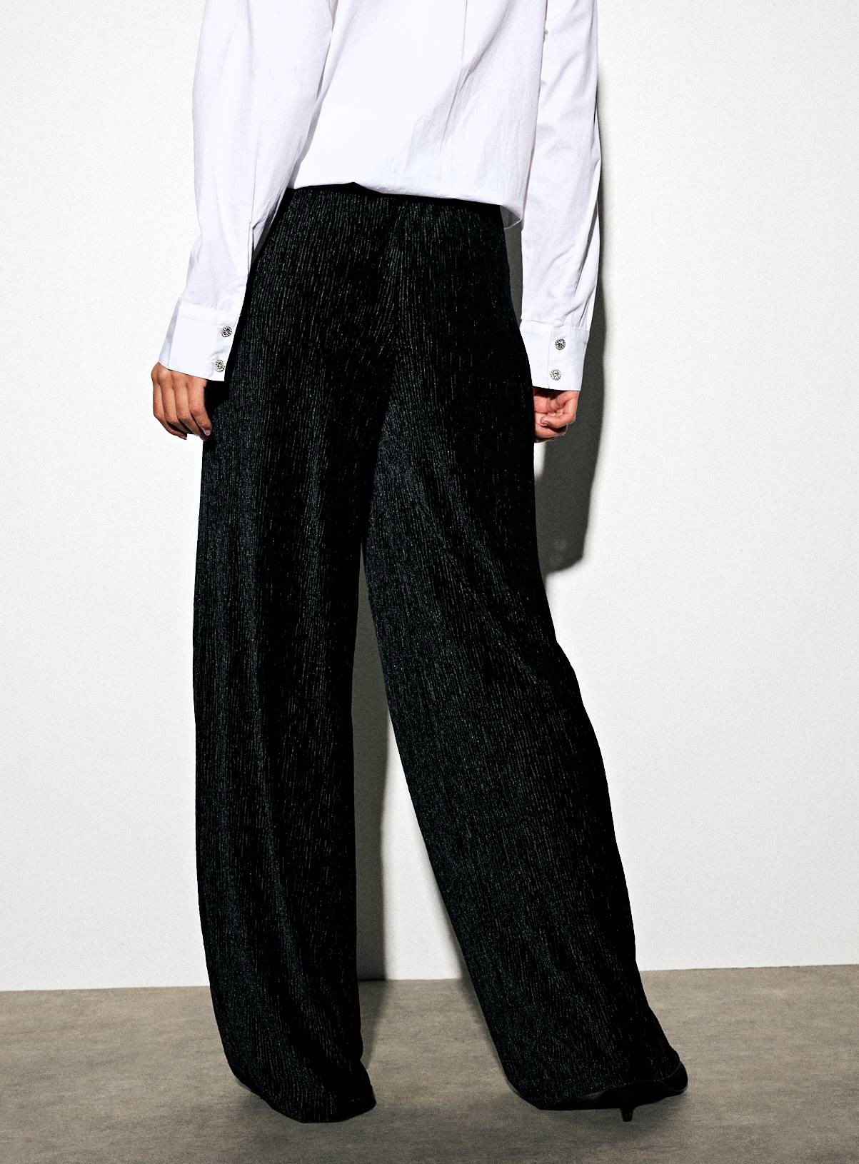 Black Velvet Textured Flares 18 - Image 4