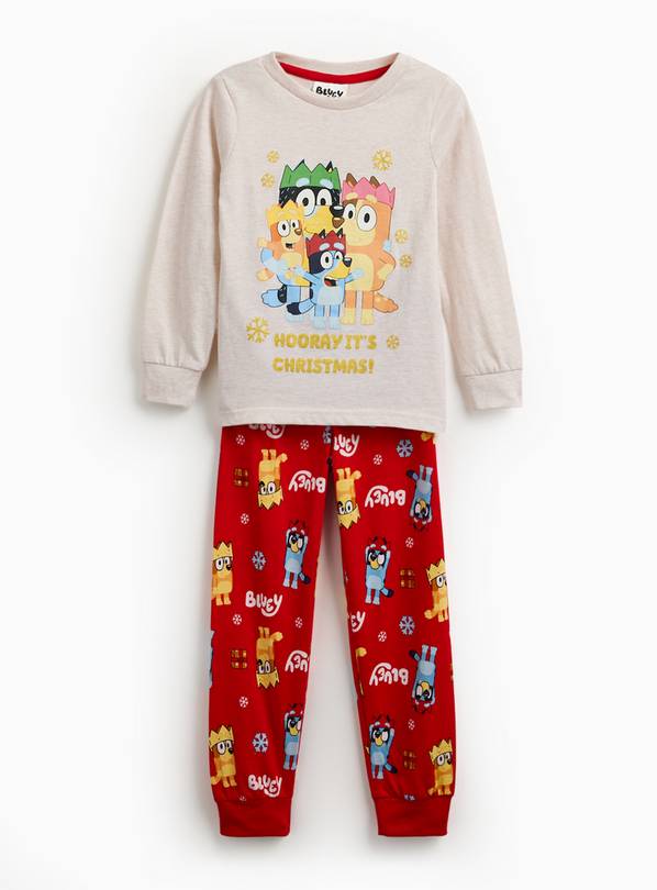 Bluey Christmas Character Printed Pyjamas 7-8 years