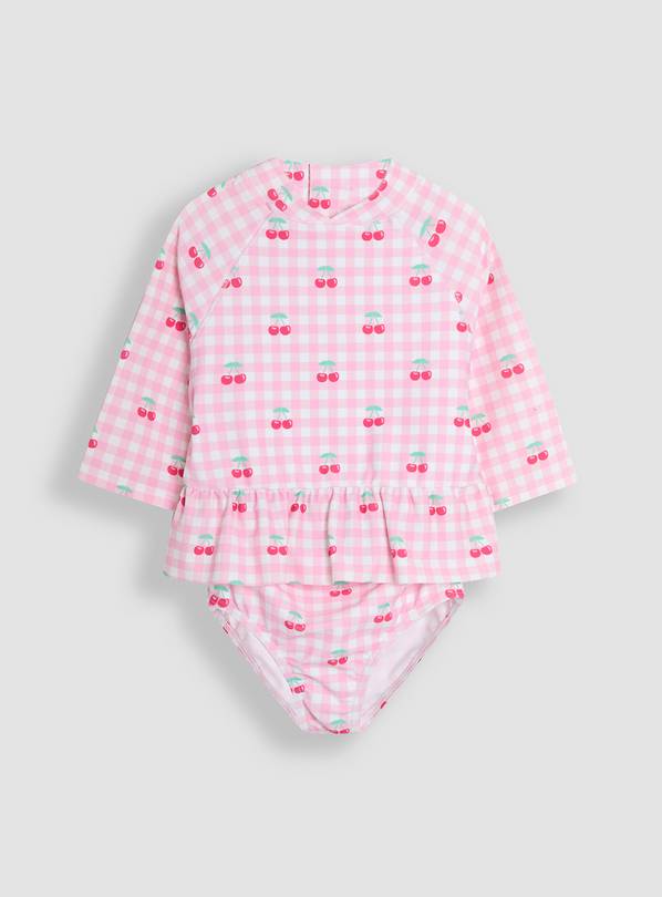 JOJO MAMAN BÉBÉ Cherry 2 Piece Rash Vest Set 6-12 months