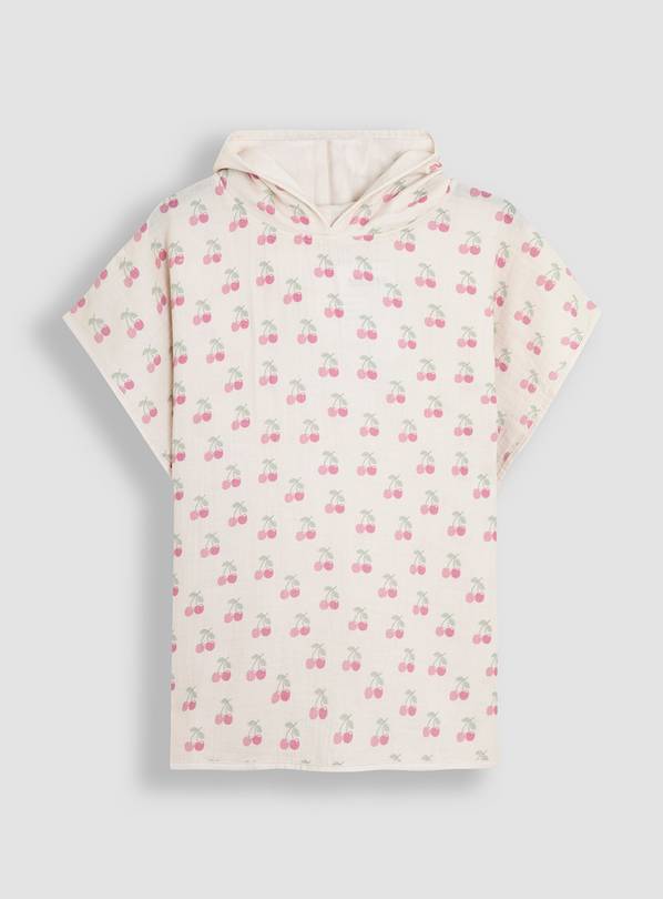 JOJO MAMAN BÉBÉ Cherry Muslin Poncho 1-2 Years