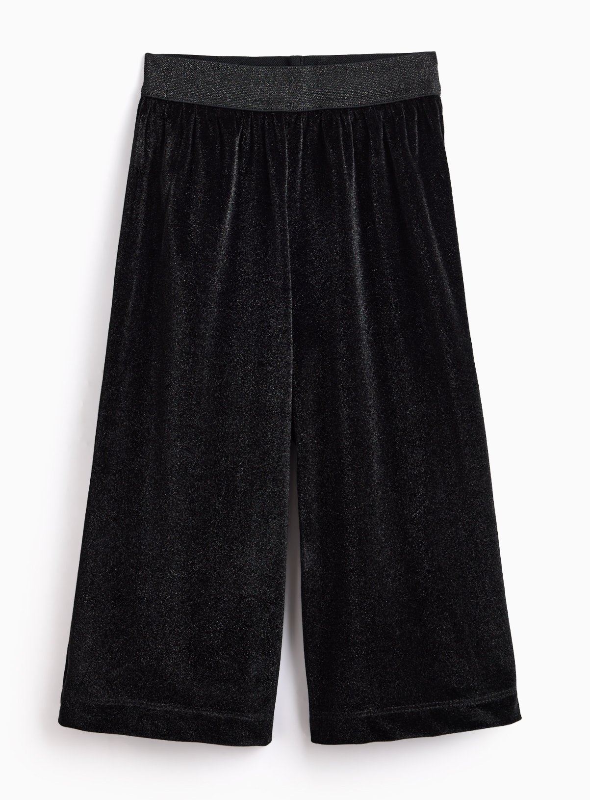 Charcoal Velour Wide Leg Trousers 1-2 years - Image 1 thumbnail
