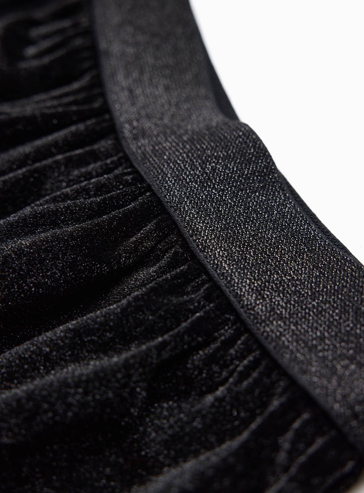 Charcoal Velour Wide Leg Trousers 1-2 years - Image 2