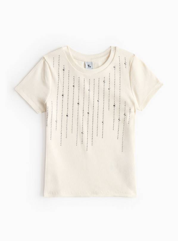 Diamonte Embellished Slim Fit T-Shirt 12 years