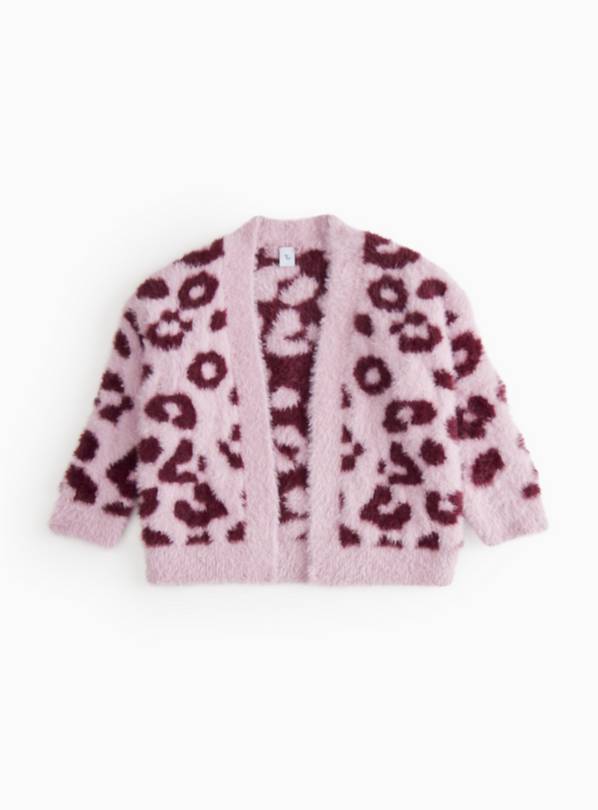Purple Animal Printed Slouch Cardigan 11 years