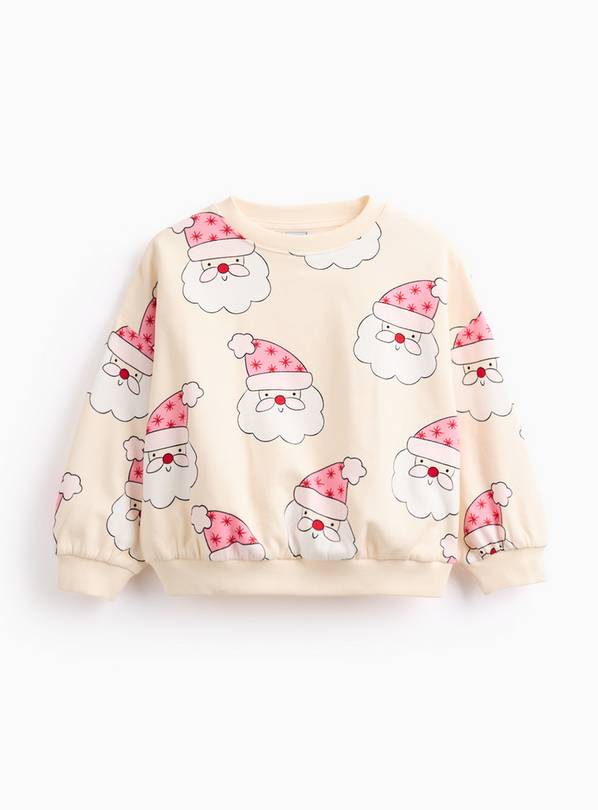 Christmas Feast Pink Sweatshirt 2-3 years