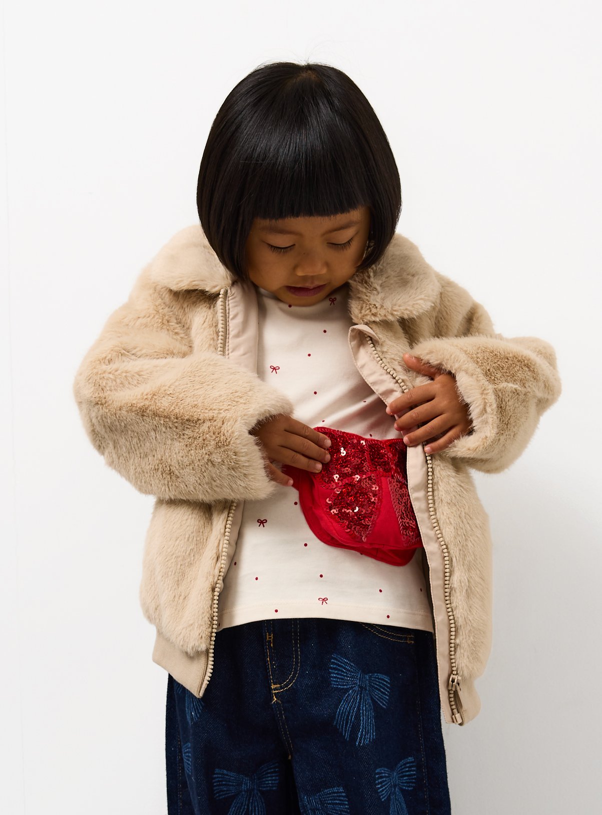 Bow Bag Long Sleeve Tee 1-2 years