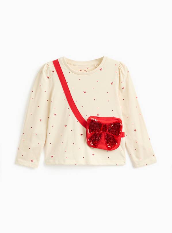 Bow Bag Long Sleeve Tee 6-7 years