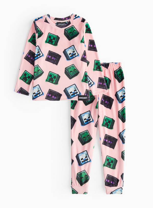 Minecraft Pink Slinky Pyjama Set 5-6 years