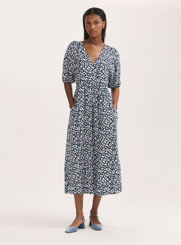 FINERY Katie Dress Navy Animal 10
