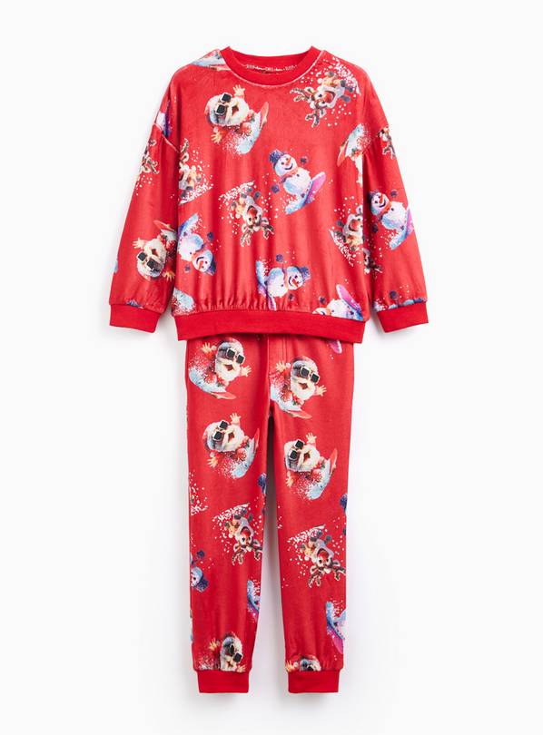 Red Christmas AI Printed Pyjama Set 8-9 years