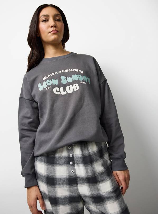 Mono Slow Sunday Sweatshirt Pyjama Set 18