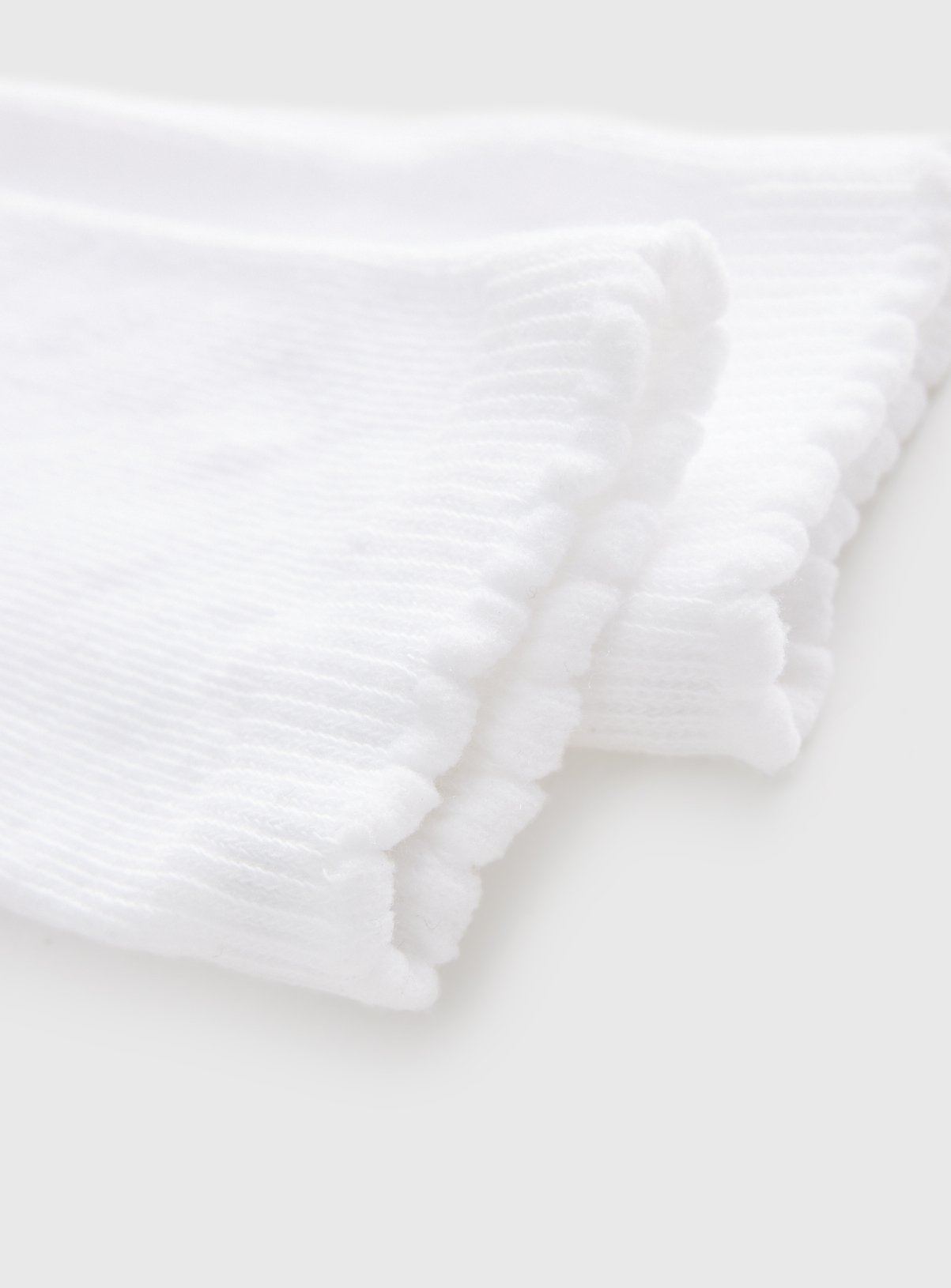 White Plain Knee High Socks 5 Pack 9-12 Infant - Image 2 thumbnail