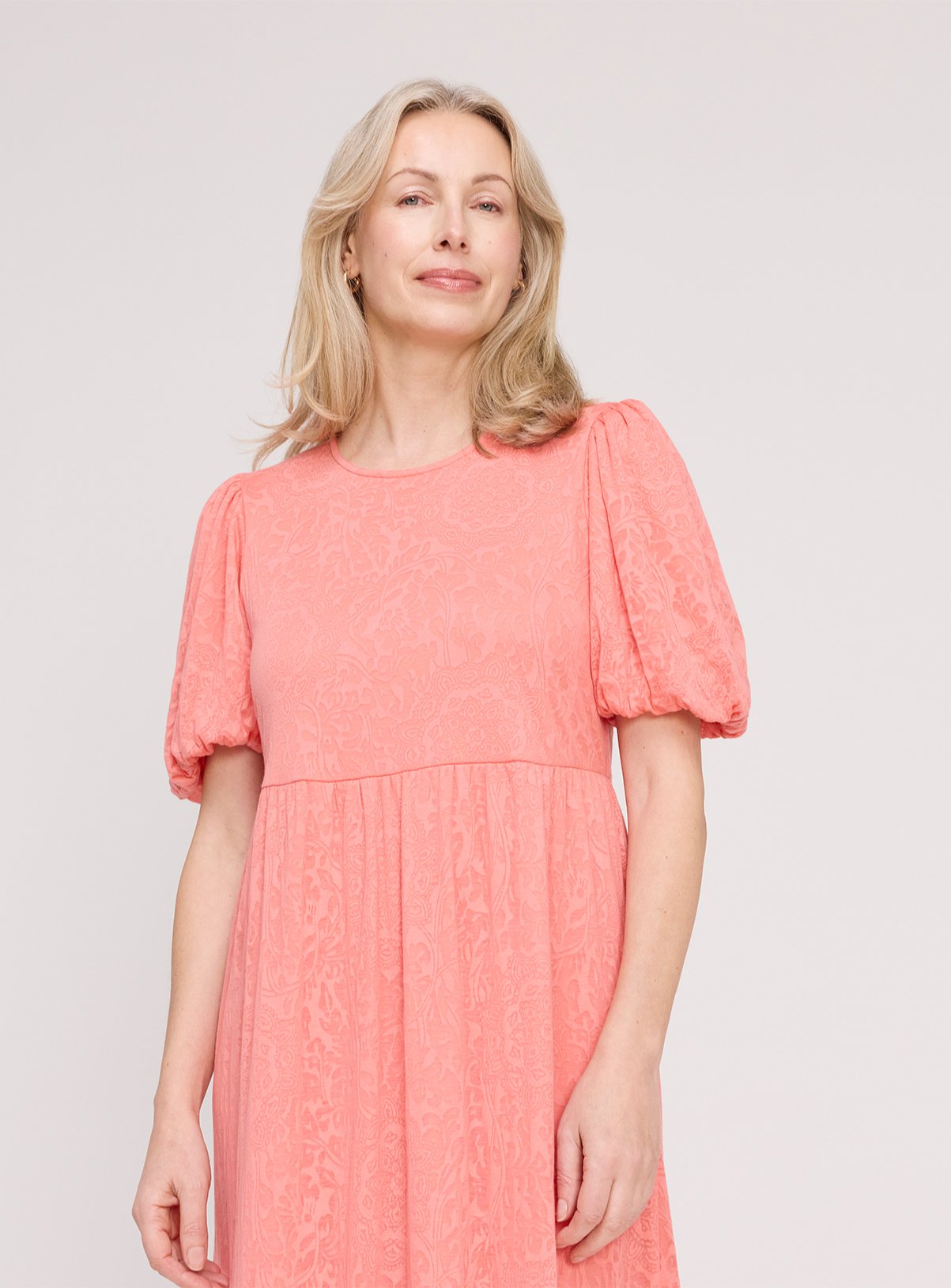 FINERY Yasmine Dress Coral 16 - Image 3 thumbnail
