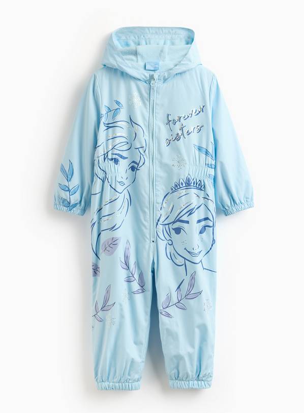 Disney Princess Frozen Blue Puddlesuit  1-2 years