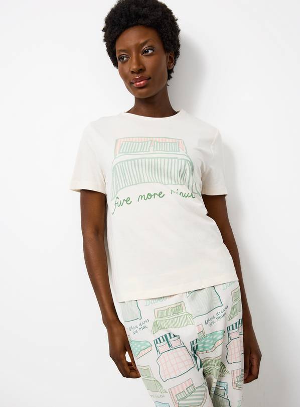 5 More Mins Jersey Cotton Pyjama Set L