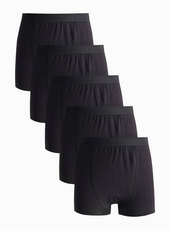 Black Trunks 5 Pack 11-12 years
