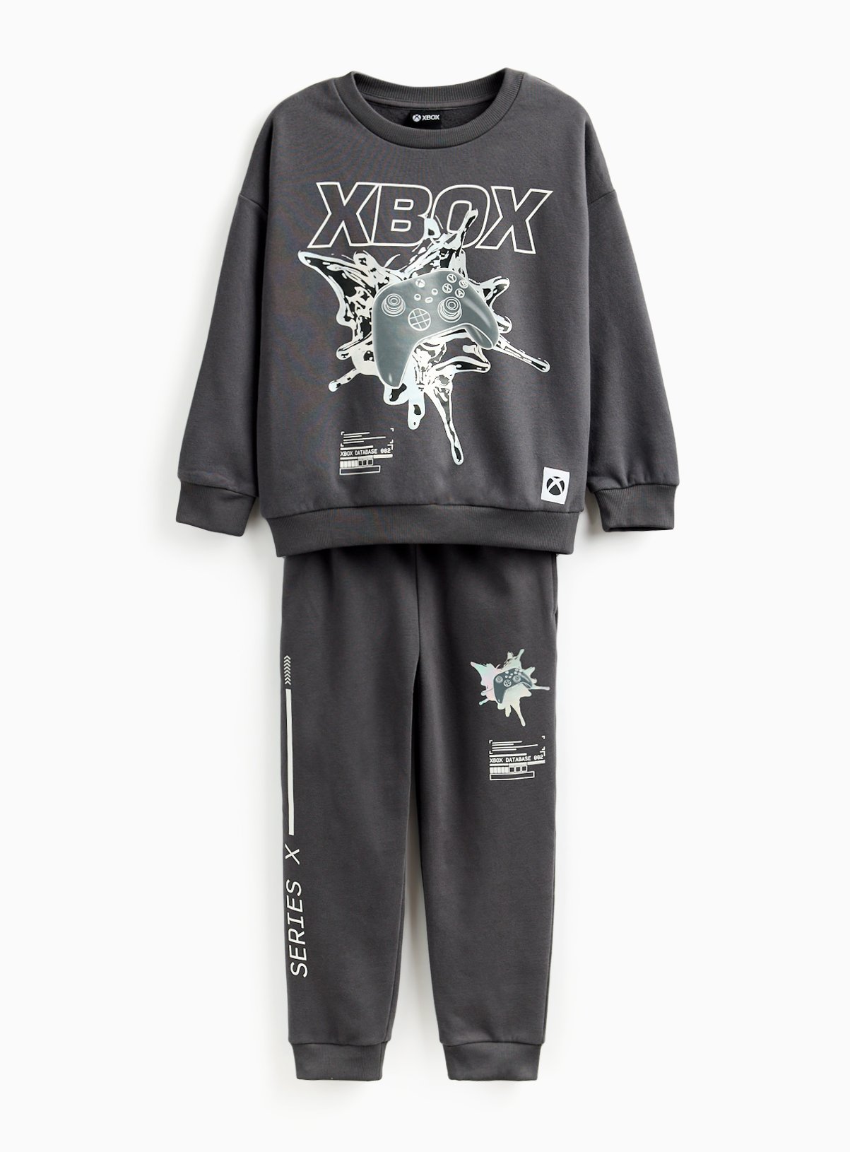 Black Black XBOX Foil Graphic Print Sweatshirt & Joggers Set - XBOX by Sainsbury's