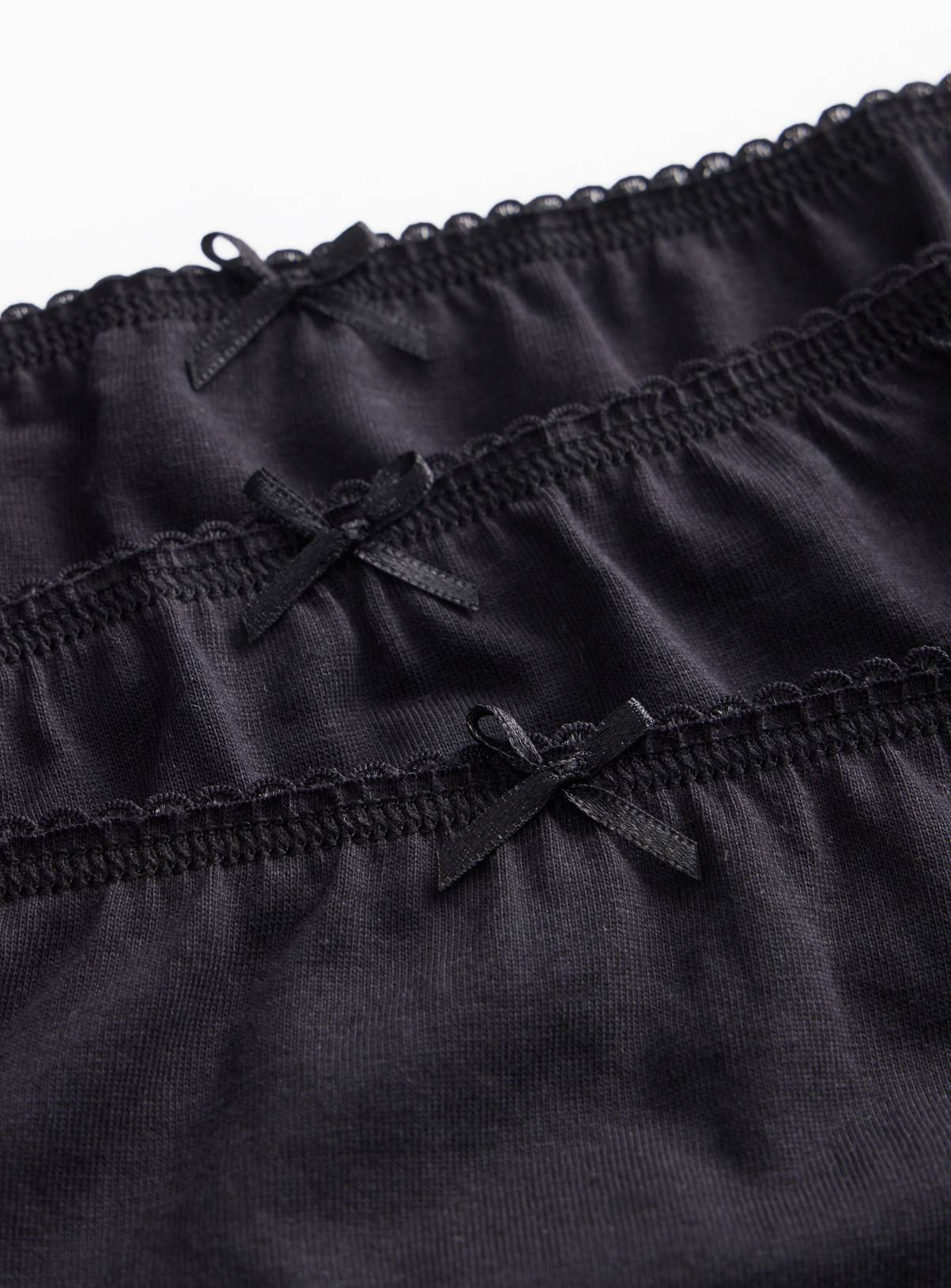 Black Full Briefs 10 Pack 11-12 years - Image 2
