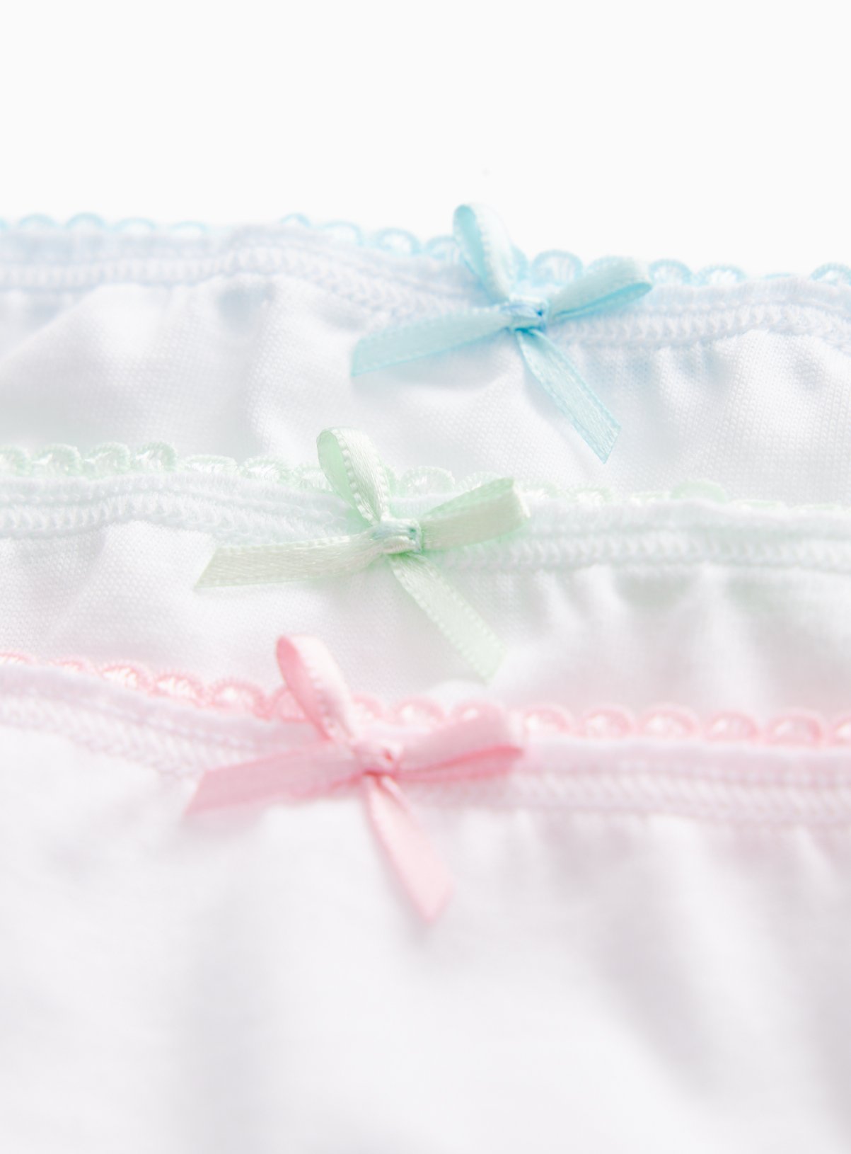 White Briefs with Coloured Trims 10 Pack 6-7 years - Image 2 thumbnail